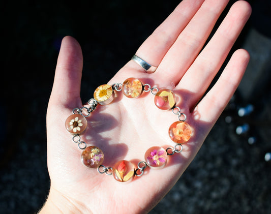 Floral Resin Bracelet