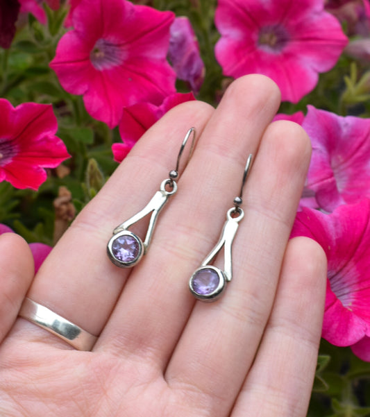 Amethyst Drop Earrings