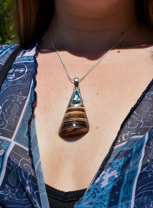 Stripey Stone Necklace