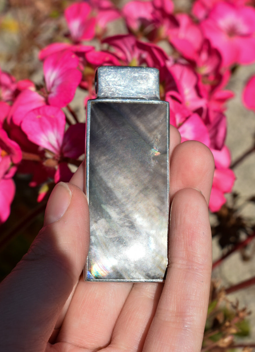 Sterling Silver Abalone Necklace