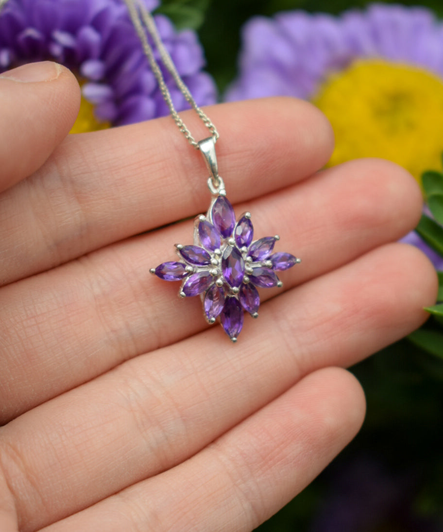 Purple Zirconia Necklace