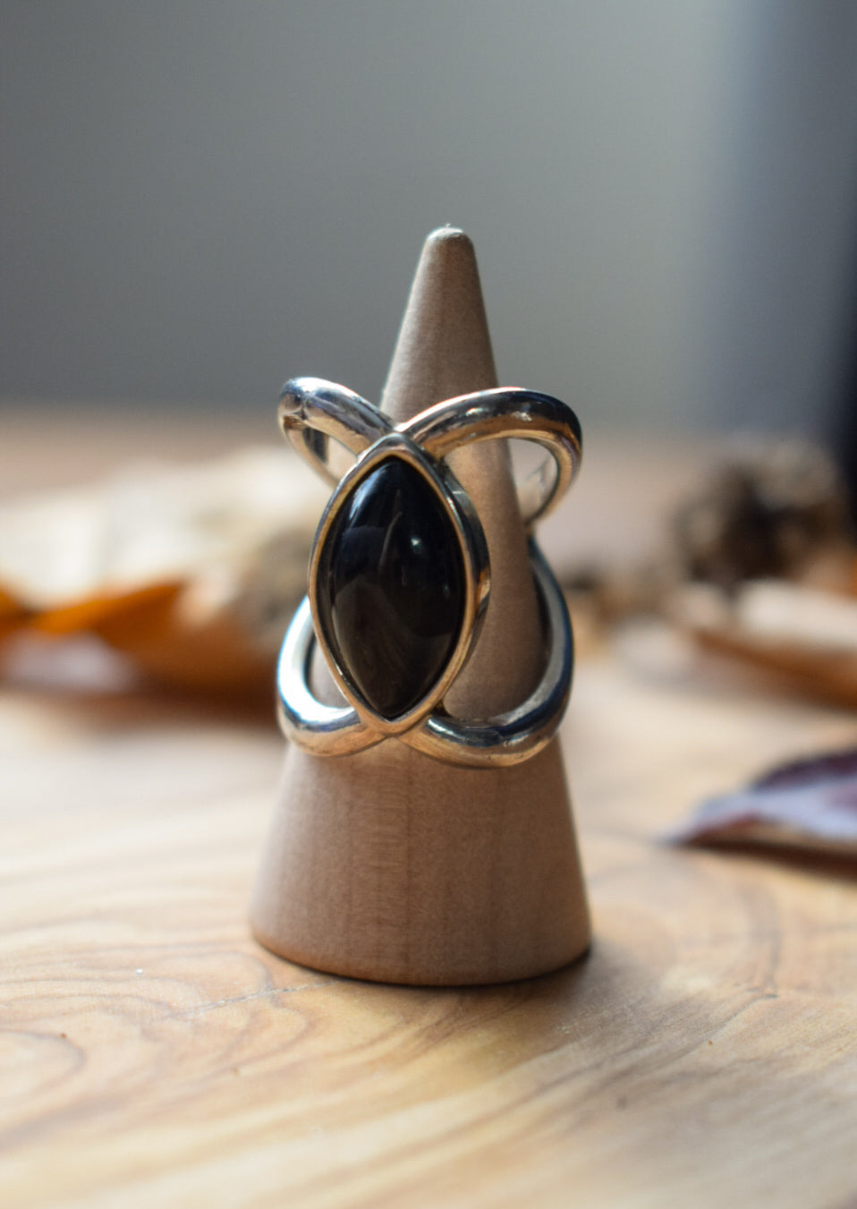 Black Silver Plated Ring