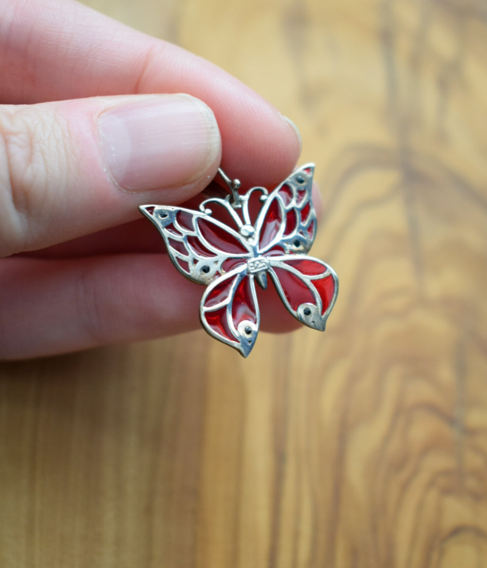 Sterling Silver Butterfly Necklace