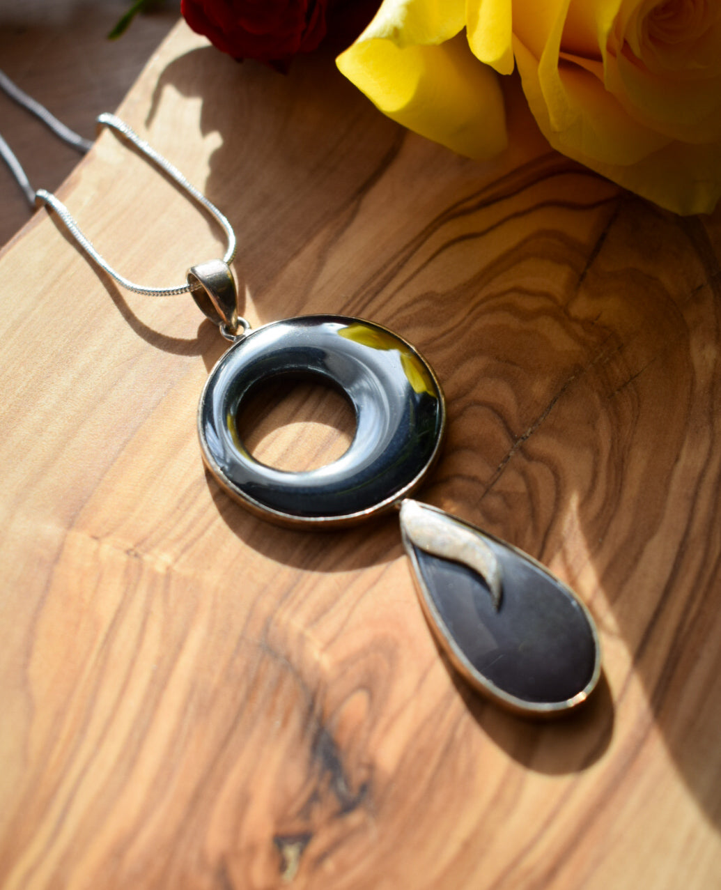 Sterling Silver Hematite Pendant