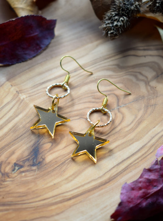 Shiny Star Earrings