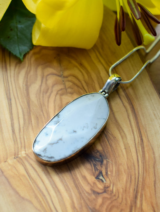 White Howlite Necklace