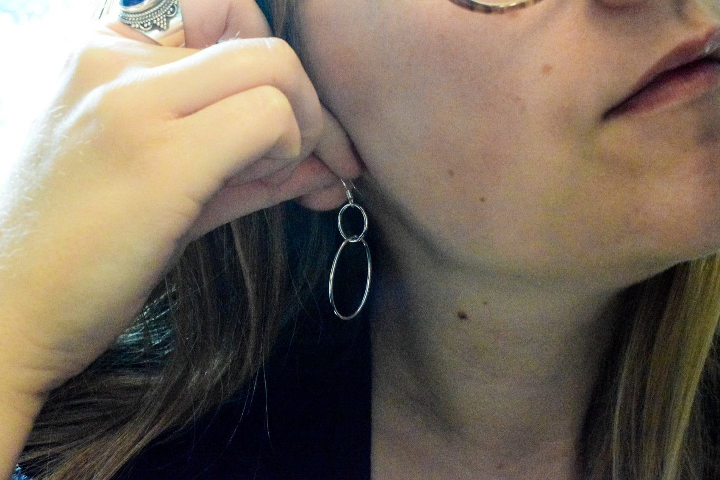 Upcycled Silver Earrings