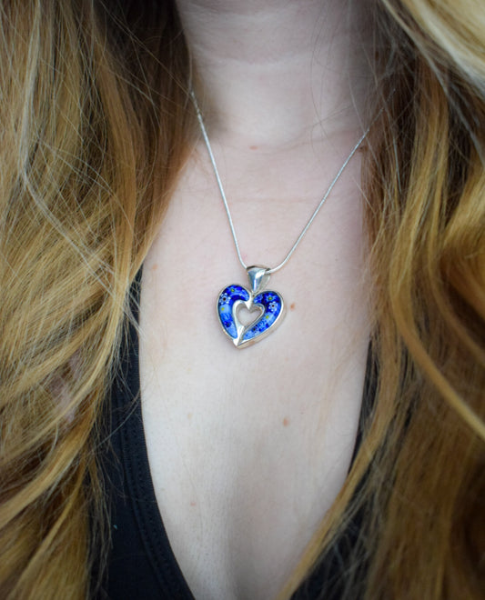 Murano Glass Heart Necklace