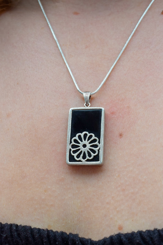 Silver Flower Necklace