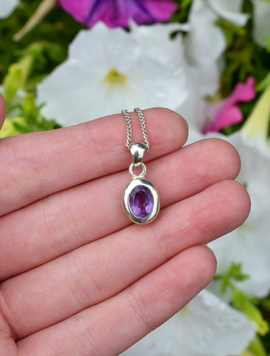 Dainty Amethyst Necklace
