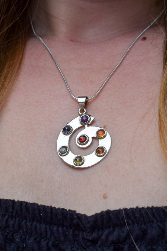 Sterling Silver Chakra Pendant