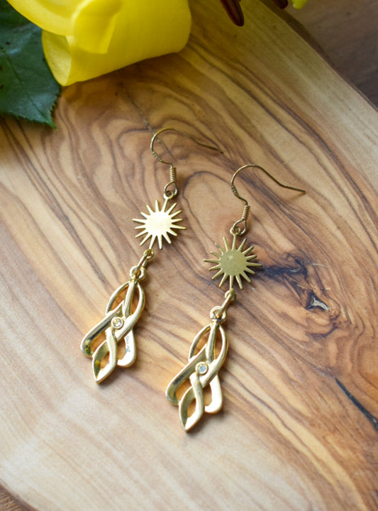Upcycled Gold Earrings