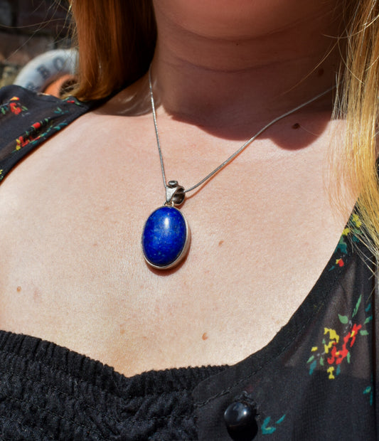 Lapis Lazuli and Topaz Necklace