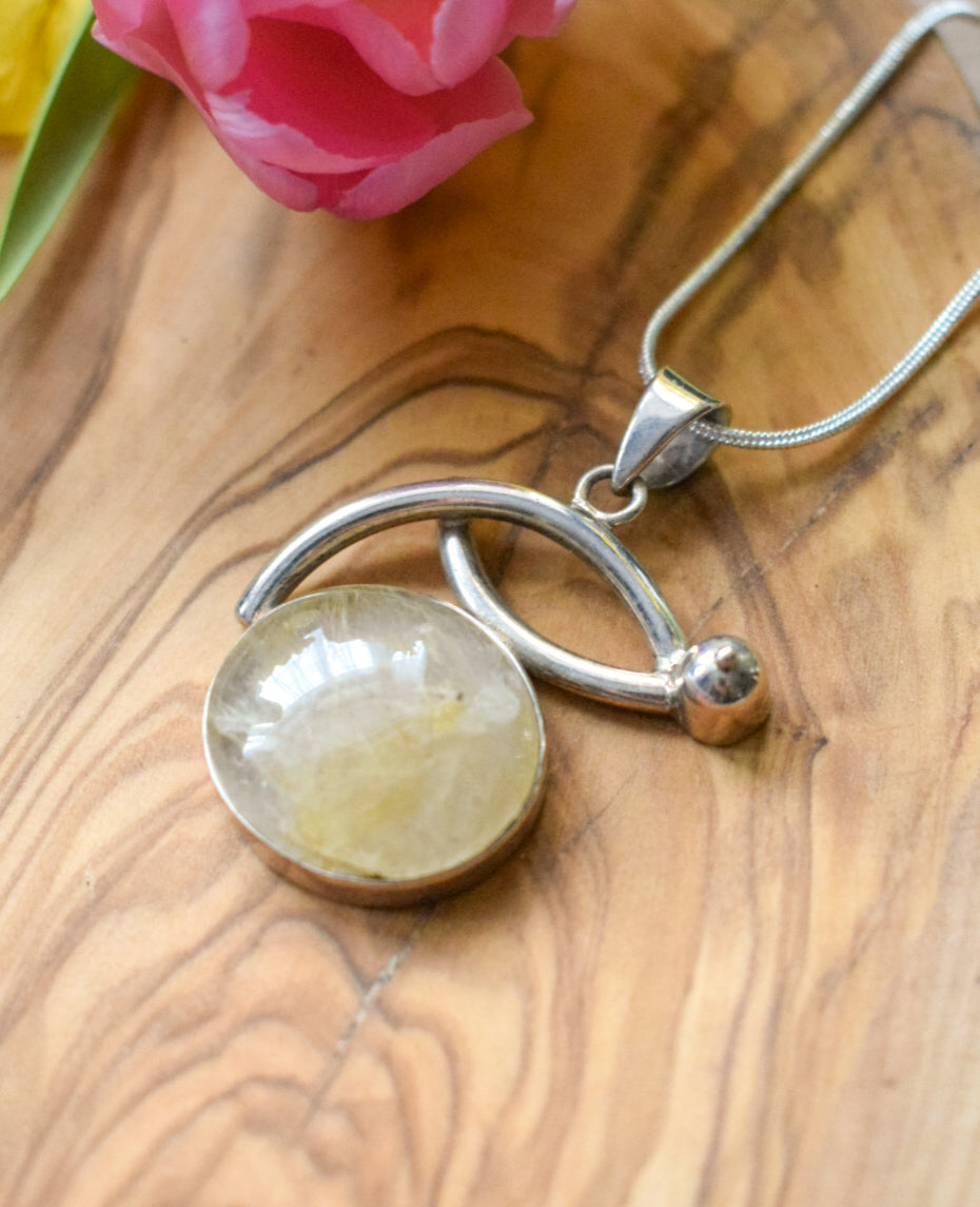 Rutilated Quartz Necklace