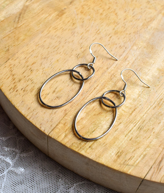 Upcycled Silver Earrings