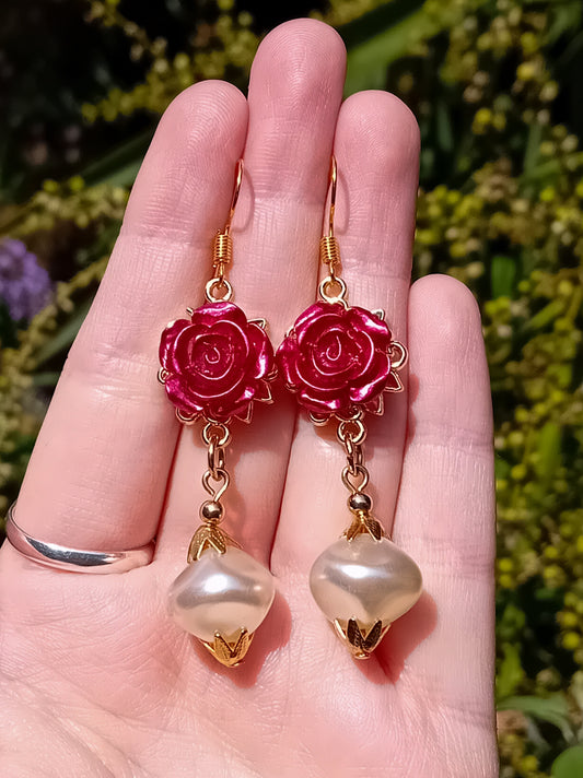 Rosebud Earrings