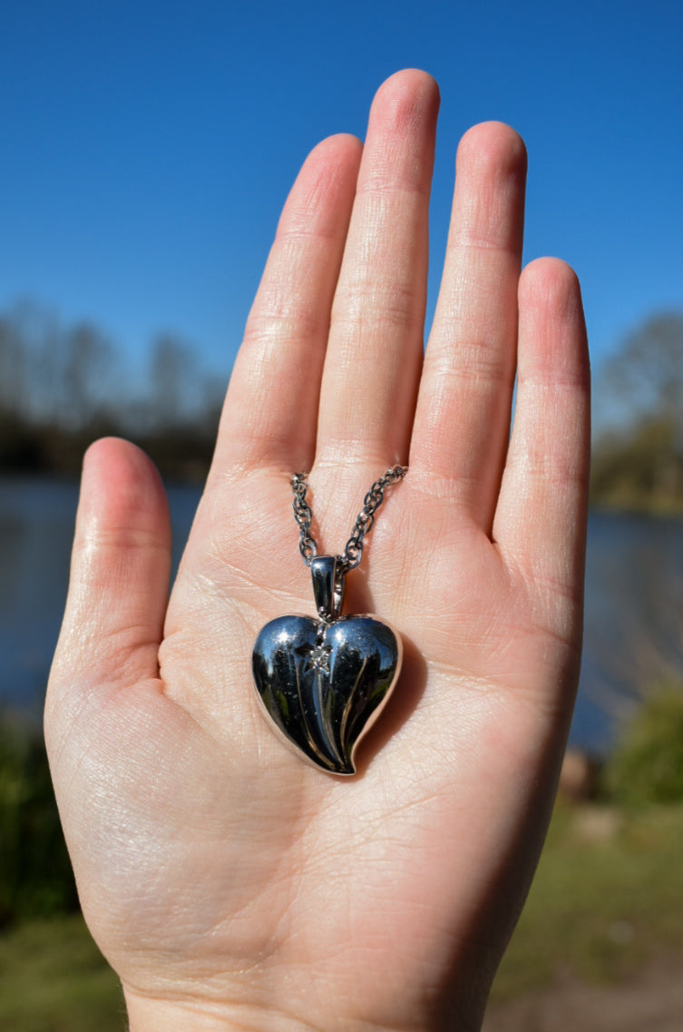 Bejewelled Heart Necklace
